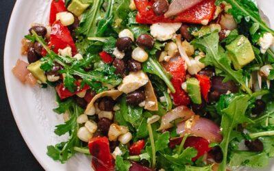 Grilled Summer Salad with Chili Lime Dressing