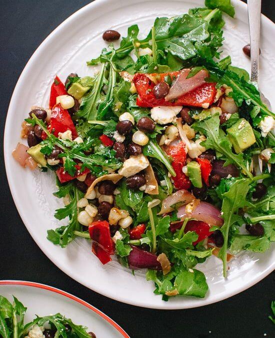 Grilled Summer Salad with Chili Lime Dressing